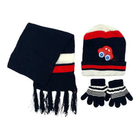 second image Empire Cove 3 Piece Kids Winter Knit Beanie Set Gloves Hats Scarves Girls Boys